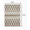 Homeroots 4 x 6 ft. Gray & Taupe Ikat Pattern Area Rug 388845 - alternate 5